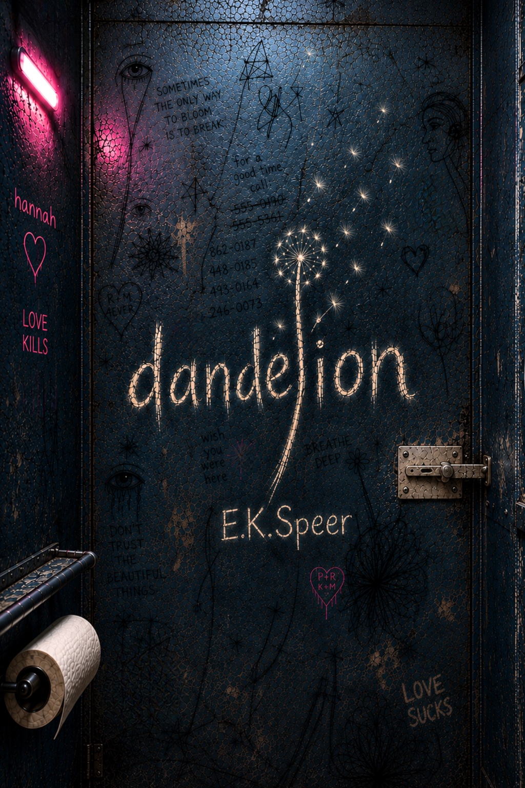 Dandelion psychological thriller book cover by E.K. Speer